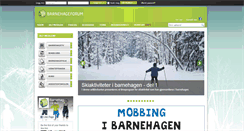 Desktop Screenshot of barnehageforum.no